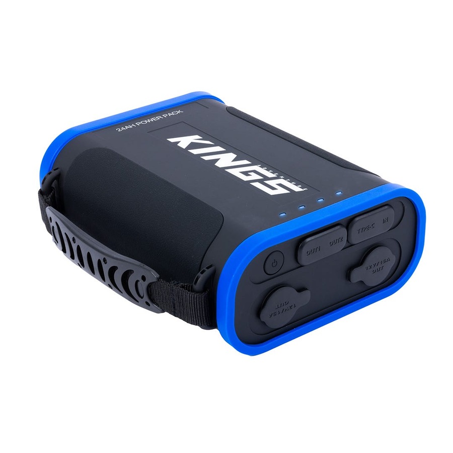 Kings 24AH Lithium Portable Power Pack 307Wh +Blue 10000mAh Lithium Power Bank