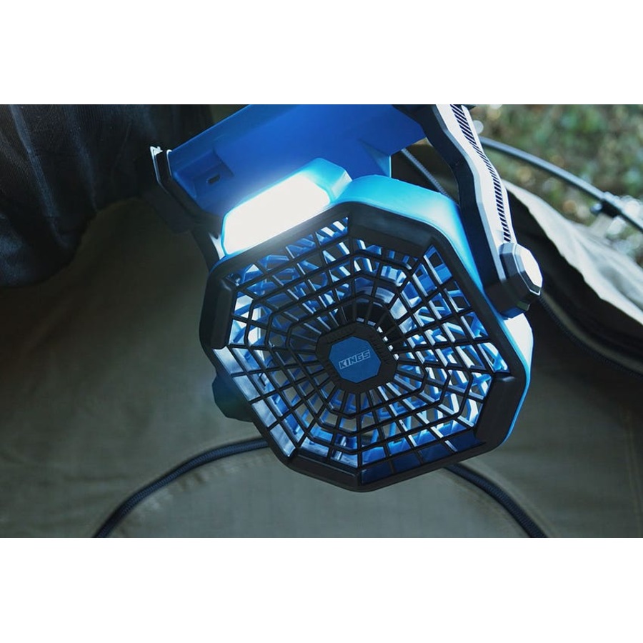 Kings 2in1 Lithium Rechargeable LED Light/Fan + Plus Lithium LED Headtorch + Lithium Rechargeable LED Camp Lantern