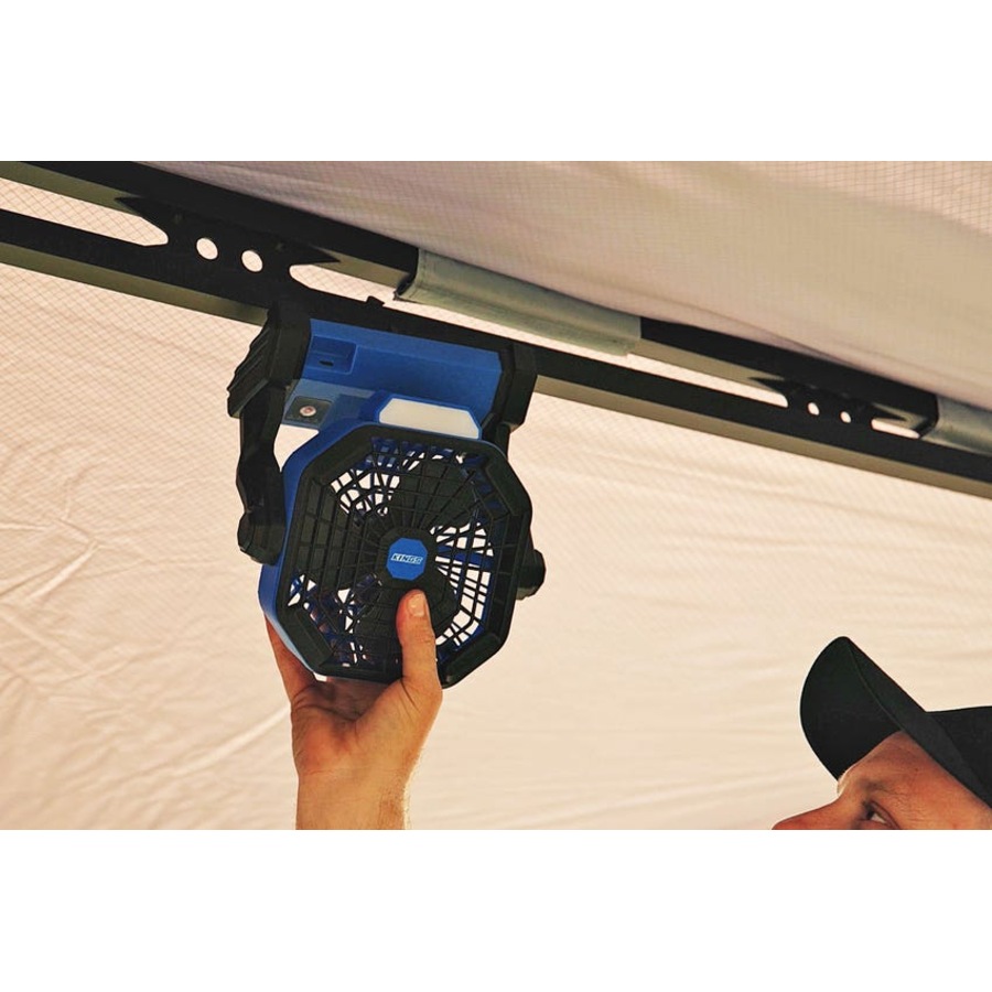 Kings 2in1 Lithium Rechargeable LED Light/Fan + Plus Lithium LED Headtorch + Lithium Rechargeable LED Camp Lantern