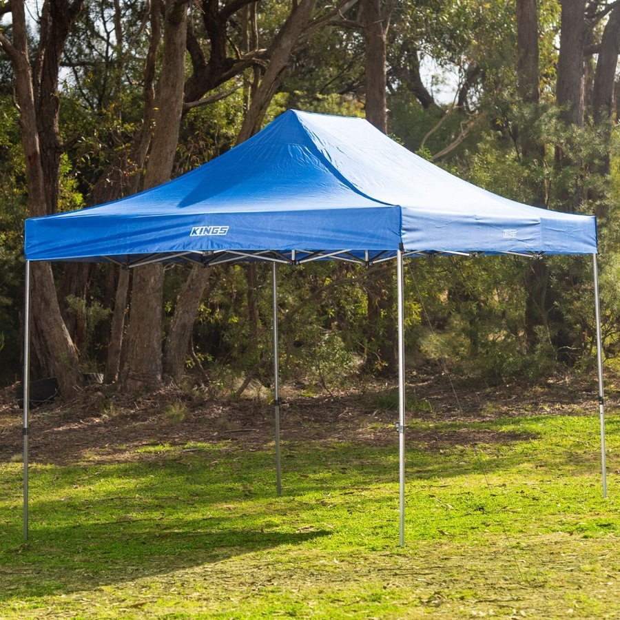 KINGS 4.5x3m Portable Gazebo Heavy-Duty Steel Frame UPF50+ Waterproof Polyester