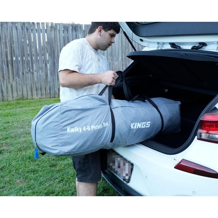 Kings 4-6 Person Tent Waterproof polyester quick set up+ Strip Light