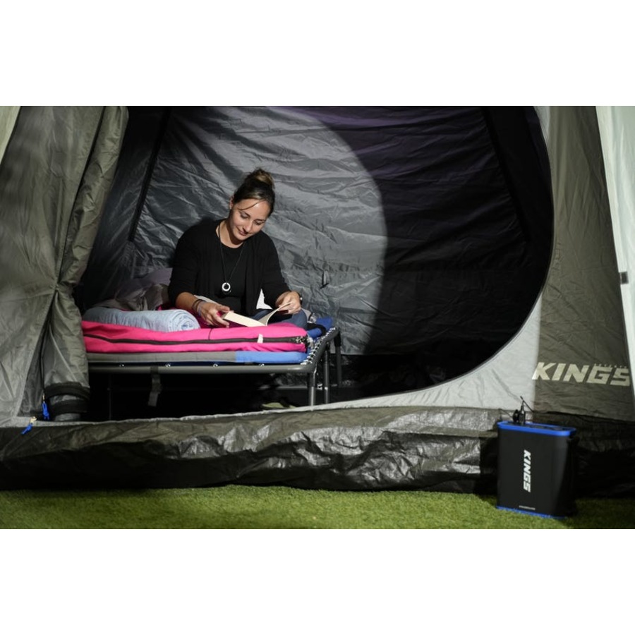 Kings 4-6 Person Tent Waterproof polyester quick set up+ Strip Light