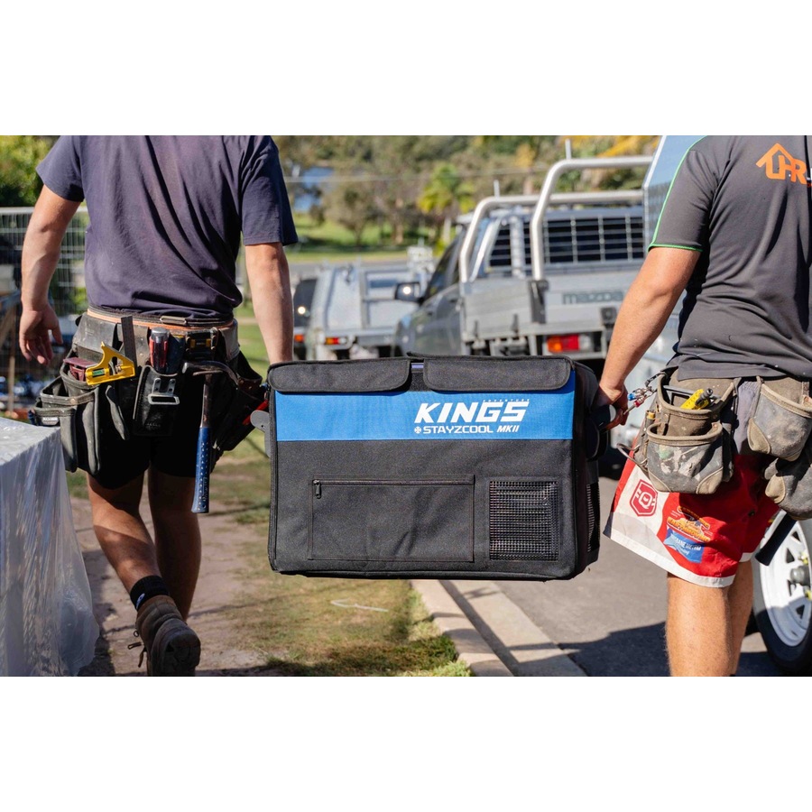 Kings 45L Stayzcool MKII Fridge/Freezer - Genuine AC/DC Compressor Technology - Fits 72 Cans