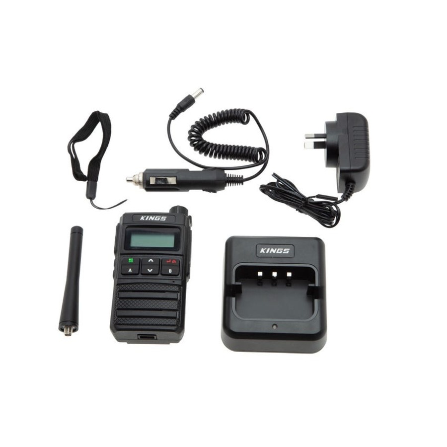 Kings 5W Portable Handheld UHF 80 Channel + Dash Organiser