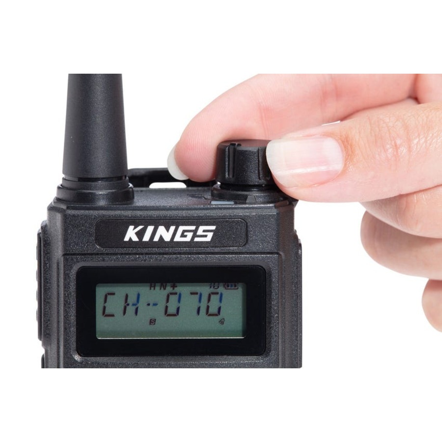 Kings 5W Portable Handheld UHF 80 Channel + Dash Organiser