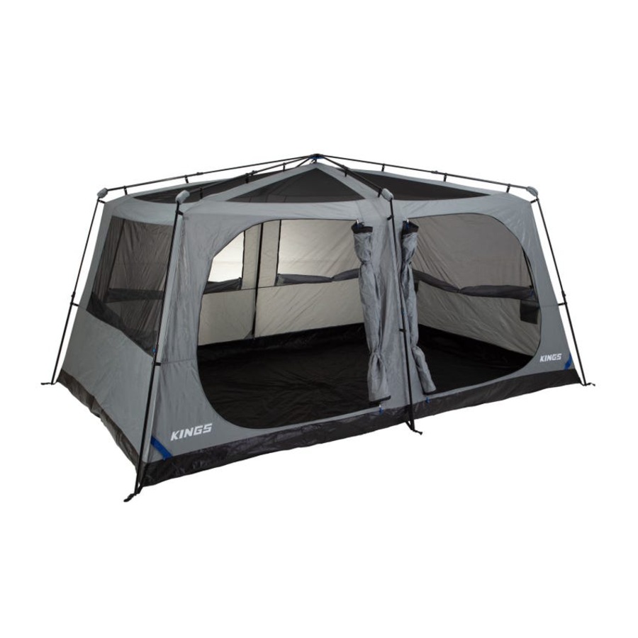 Kings 6-8 Person Tent polyester quick set up + Caravan Mat 5x2.4m