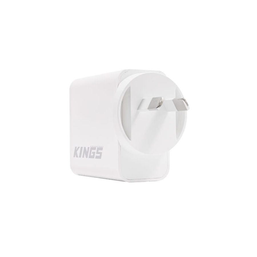 Kings 65W USB Charger USB C and USB A + 10,000mAh Lithium Portable Power Bank