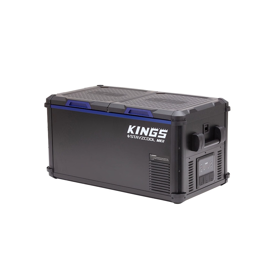 Kings 75L Stayzcool MKII Dual Zone Fridge/Freezer - 115 Can Capacity - Dual Side Opening Lid