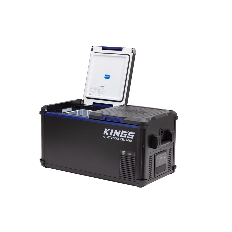 Kings 75L Stayzcool MKII Dual Zone Fridge/Freezer - 115 Can Capacity - Dual Side Opening Lid