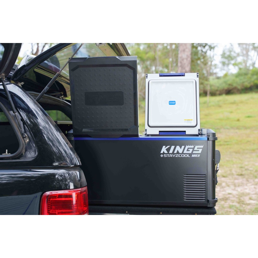 Kings 75L Stayzcool MKII Dual Zone Fridge/Freezer - 115 Can Capacity - Dual Side Opening Lid