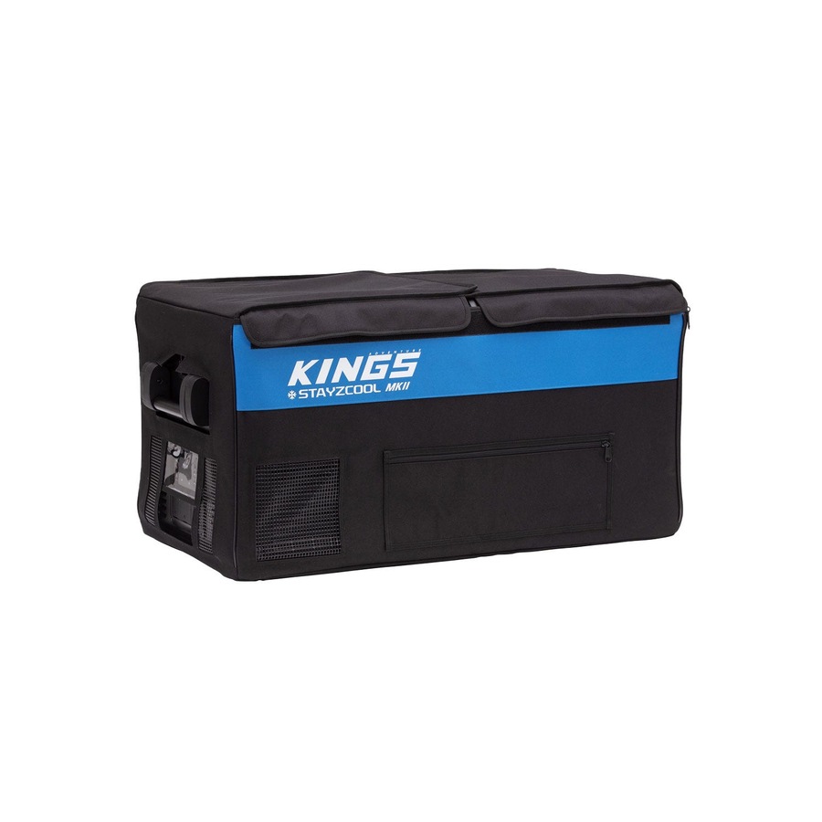 Kings 75L Stayzcool Portable Fridge/Freezer MKII + Cover 5 Yr Wrnty+ Wireless Thermometer
