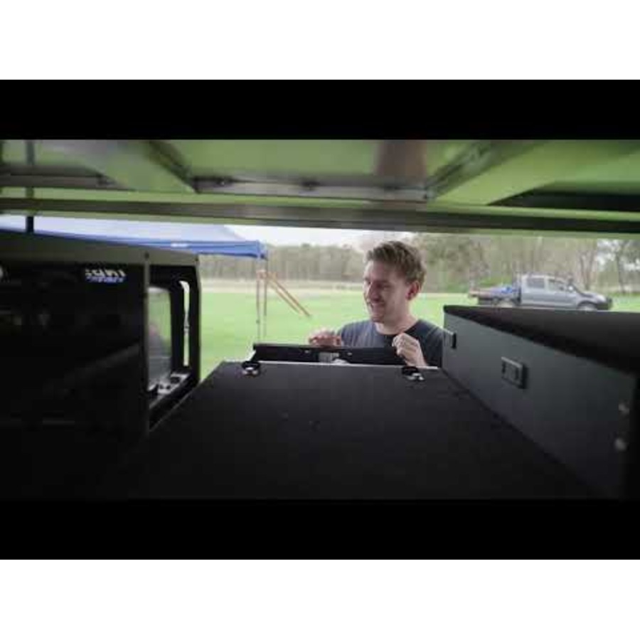 Kings 900mm Drawer Modular Design - Heavy Duty Frame - Premium Black Finish - Ute Rear Drawer