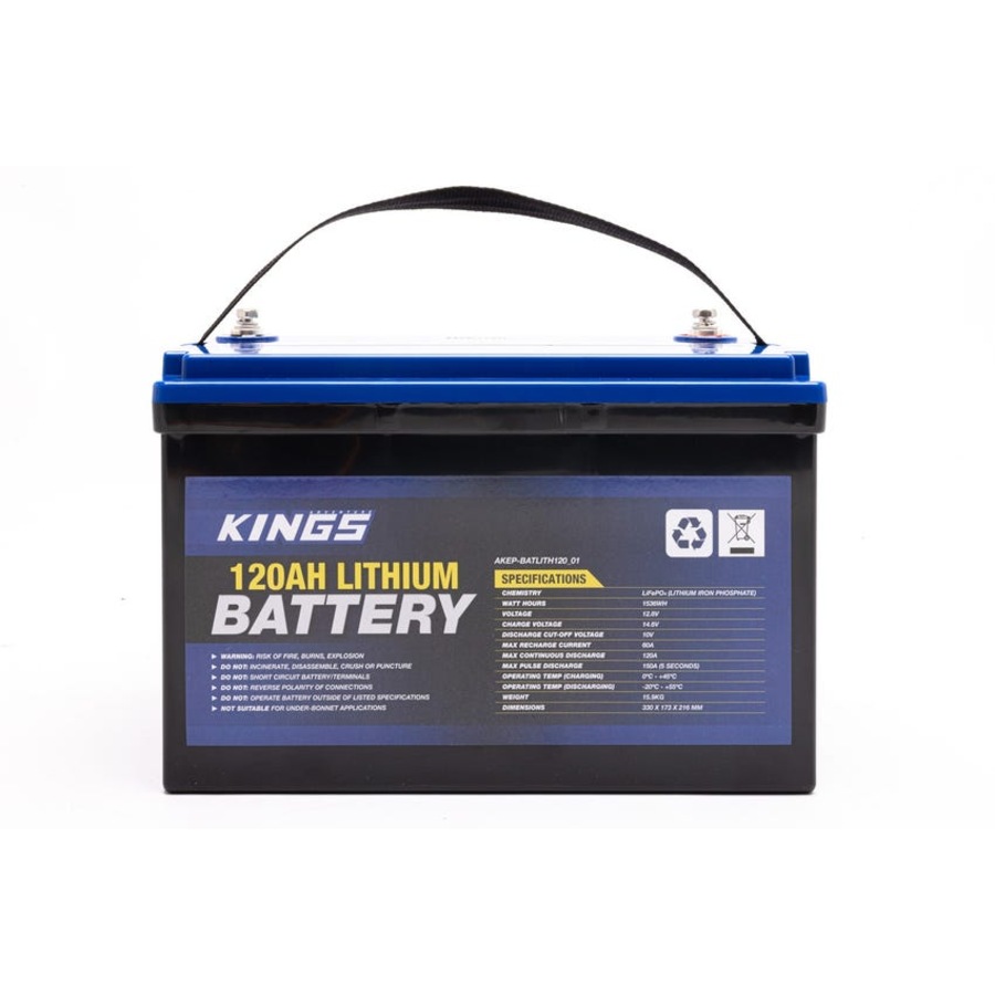 Kings 90L Stayzcool MKII Dual Zone Fridge/Freezer + 120Ah Lithium Battery