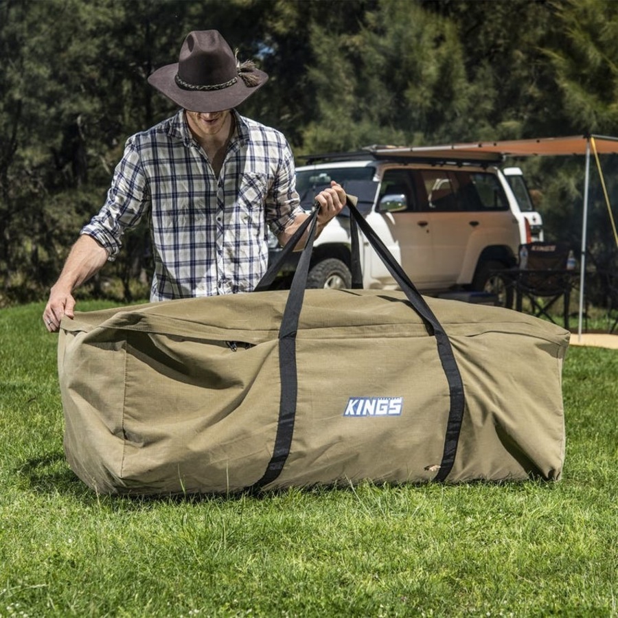 Kings Big Daddy Deluxe Double Swag MKII+2xPremium Sleeping Bags+Canvas Carry Bag
