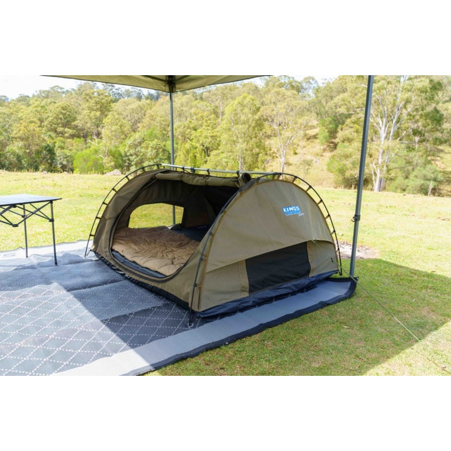 Kings Big Daddy Deluxe Double Swag MKII -70mm Mattress incl+ Canvas Carry Bag