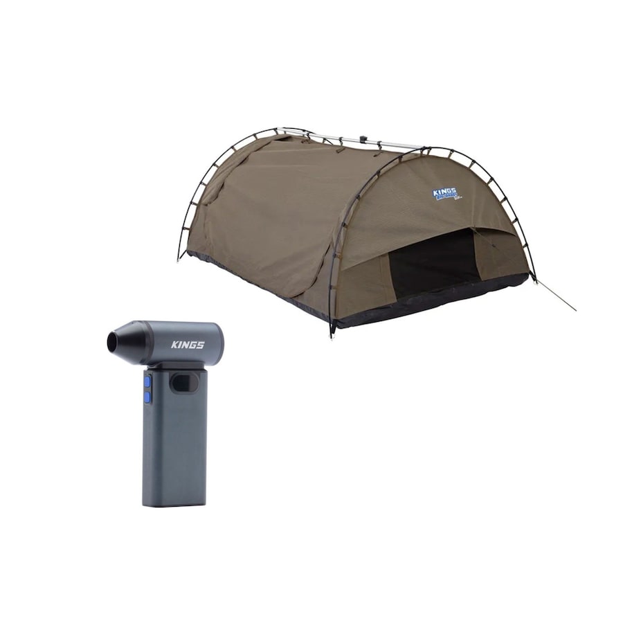 Kings Big Daddy Deluxe Swag MKII + Lithium Rechargeable Turbo Fan 180W