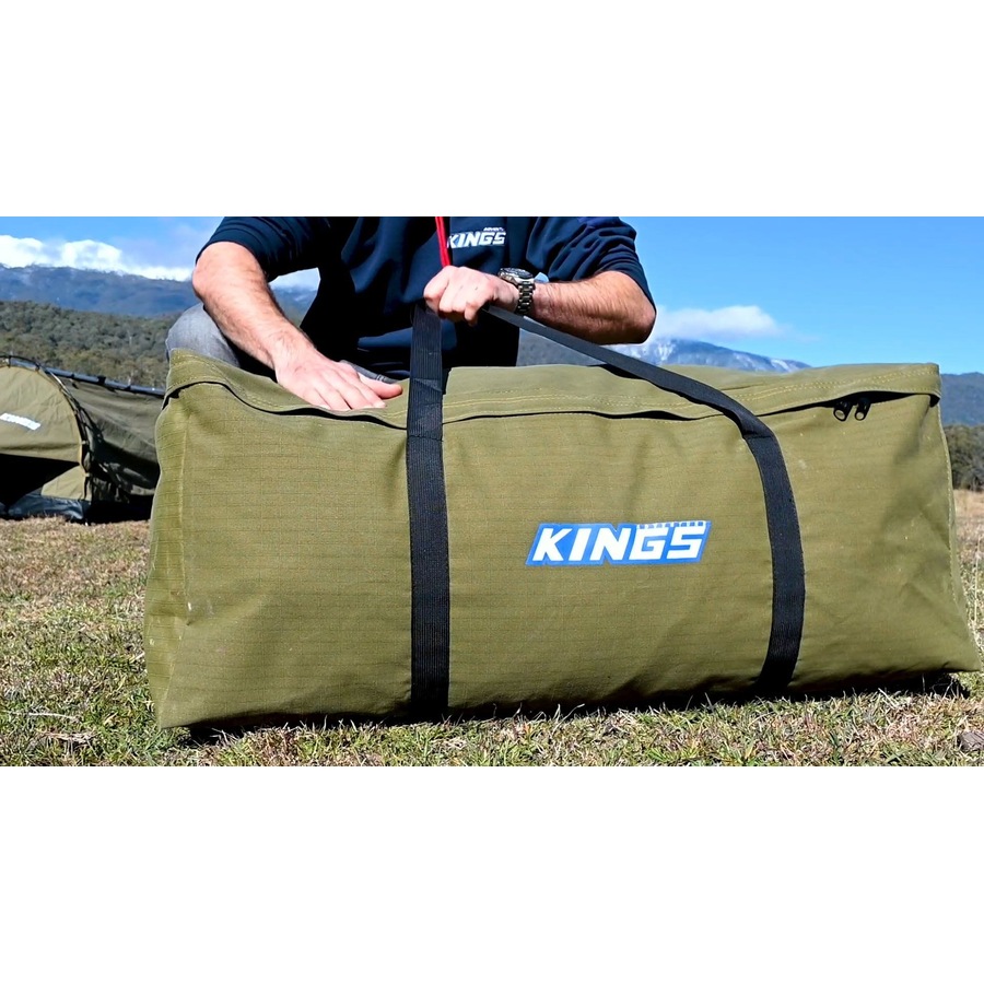 KINGS Single Swag Bag Premium Canvas 400GSM Polycotton Ripstop