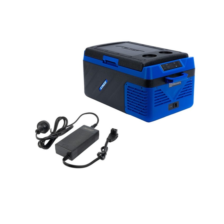 Kings Escape 20 Portable Fridge/Freezer 12V/24V+ 240V AC To 12V Fridge Adaptor