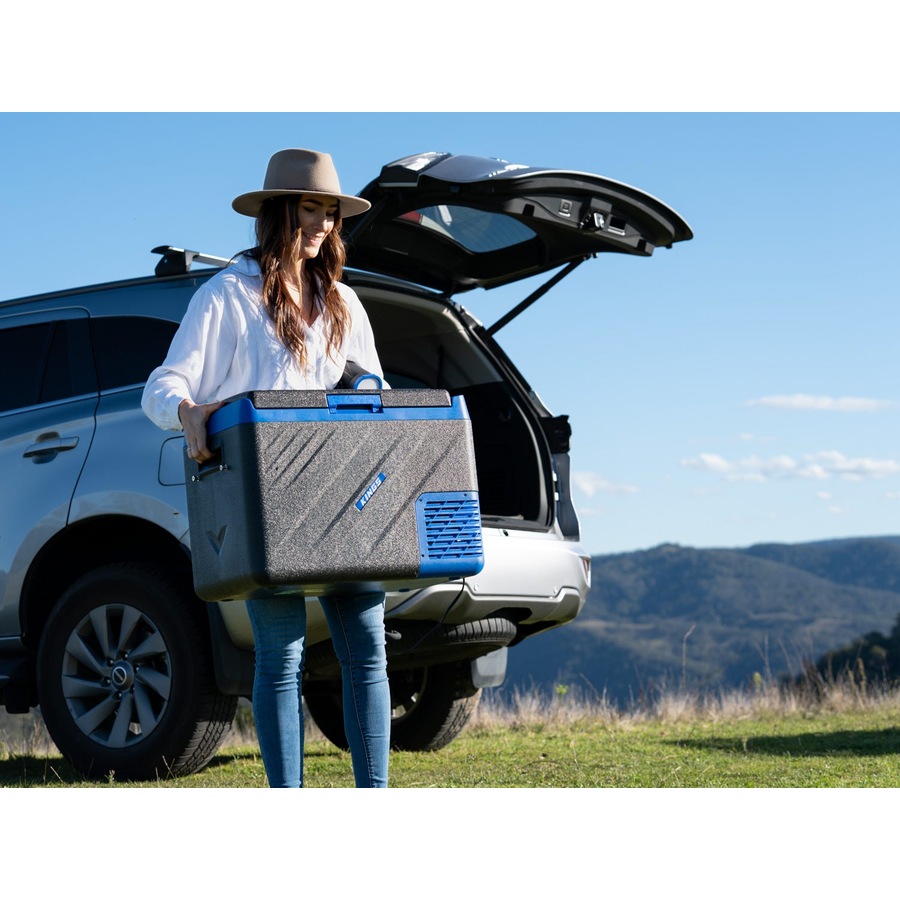 Adventure Kings Escape 40 Portable Camping Fridge / Freezer + Fridge Tie Down Kit