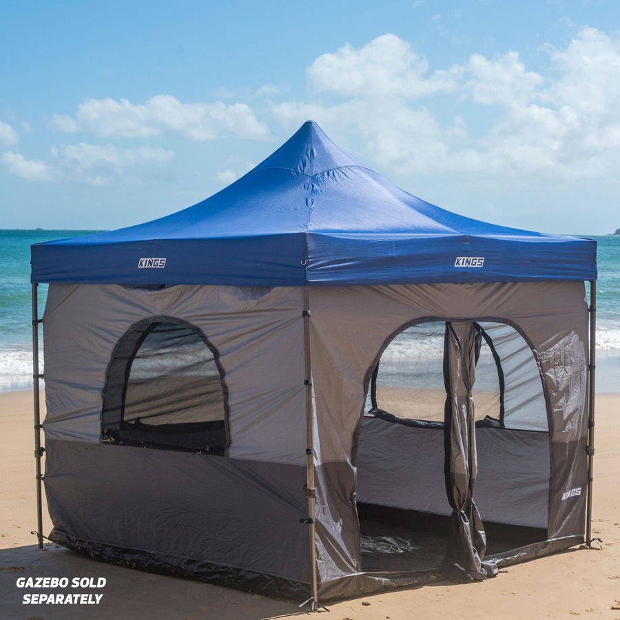 Adventure Kings Gazebo Camping Tent 3m x 3m Weatherproof Mosquito Netting Outdoor Shade