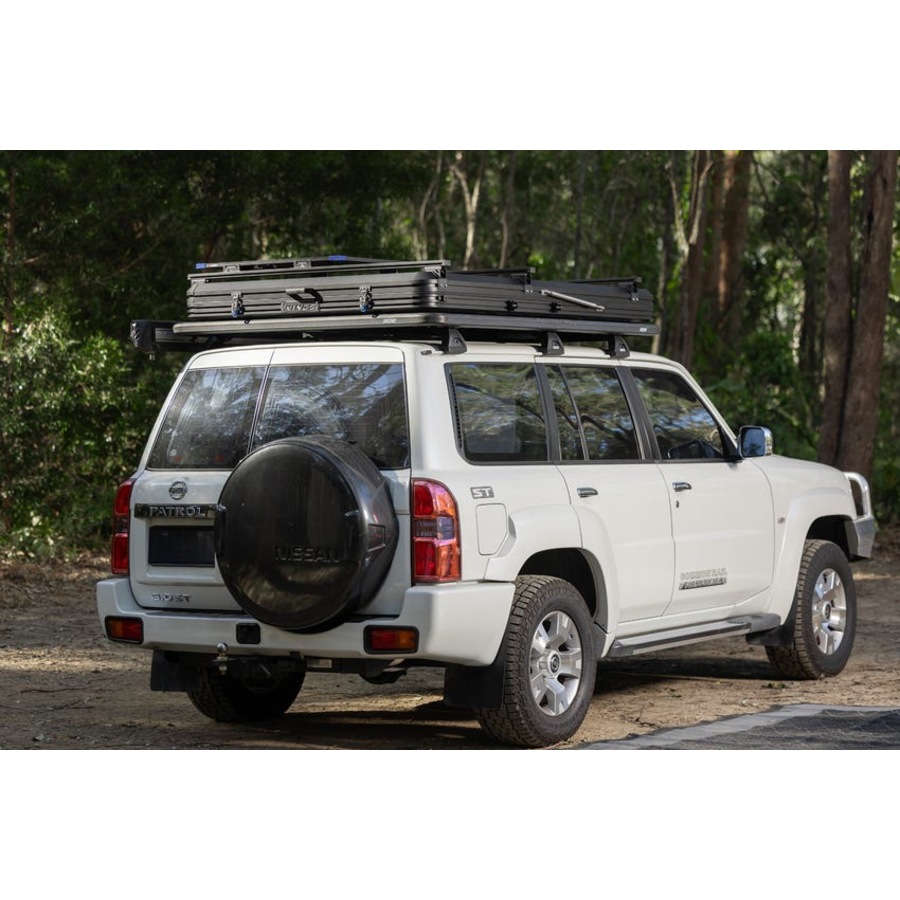 Kings Grand Tourer Lite Roof Top Tent hard shell+ Universal Ute Tub Rack