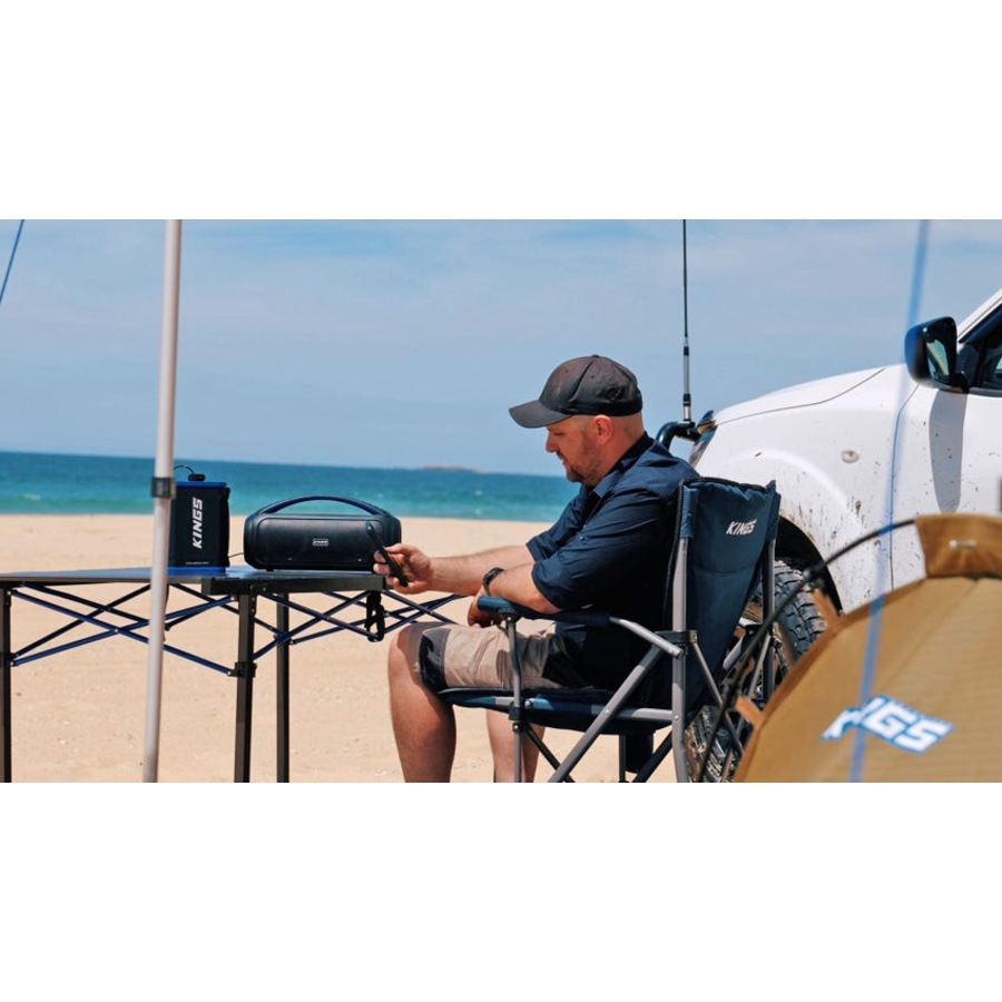 Kings Large Aluminium Roll Up Camping Table 71x140cm