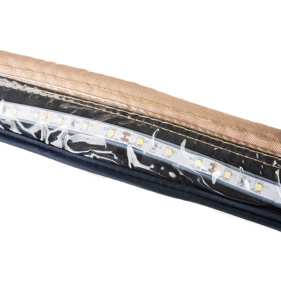 Illuminator LED Strip Light 1.3m Dimmer Switch Alligator clips & cig plug 1200 lumen 12V