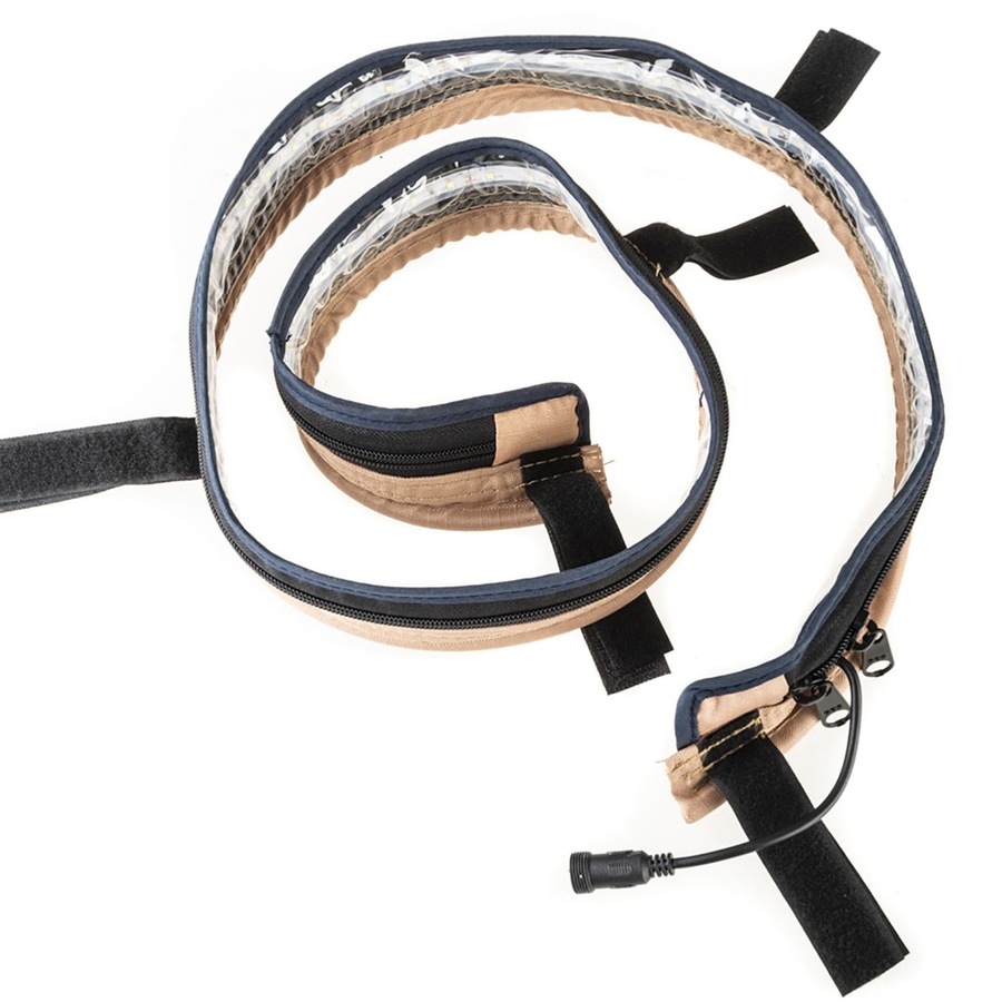 Illuminator LED Strip Light 1.3m Dimmer Switch Alligator clips & cig plug 1200 lumen 12V