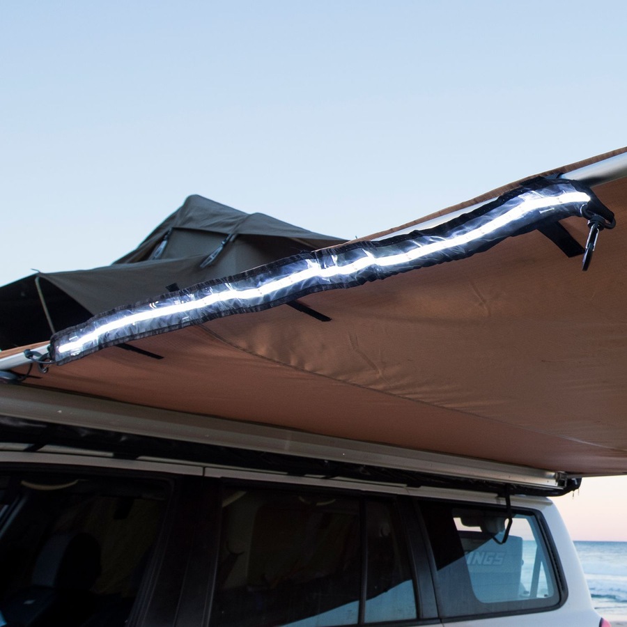 Illuminator LED Strip Light 1.3m Dimmer Switch Alligator clips & cig plug 1200 lumen 12V