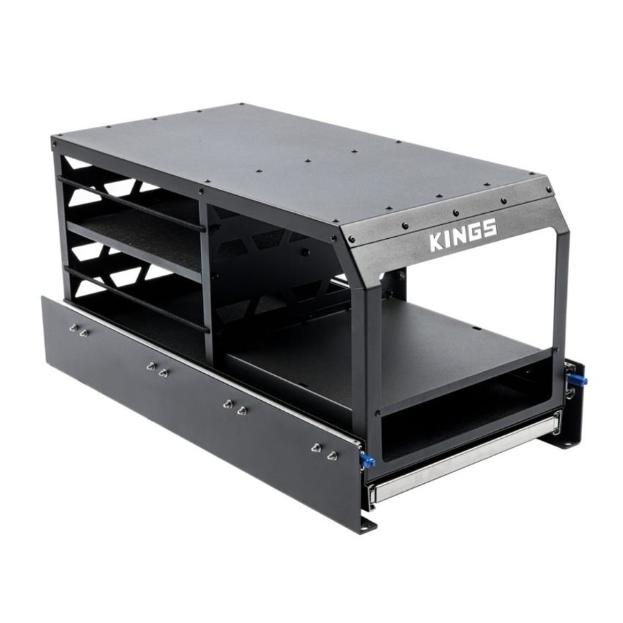 Kings Pantry Slide-Pull-Out Camp Kitchen-SS table + 6m Solar Extension Lead
