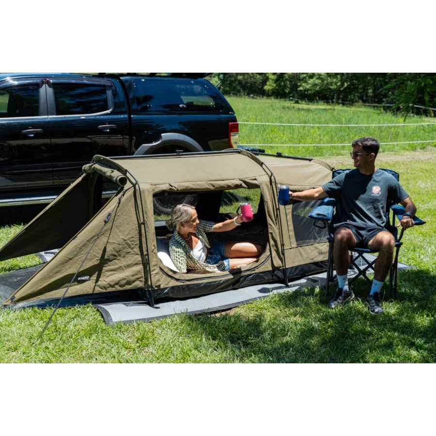 Kings Plus Grand Tourer Double Swag 2 Yr Wrnty+Premium Sleeping Bag Left & Right