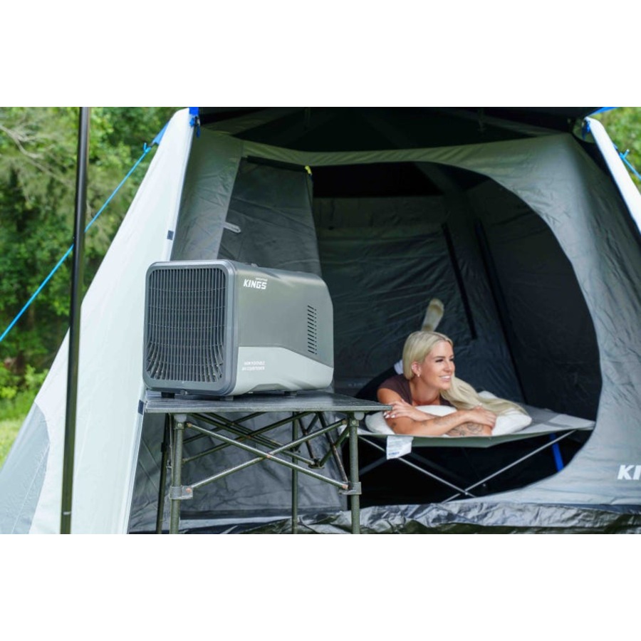 Kings Portable Air Conditioner -600W Draw - 240V AC Source +Rechargeable Lantern