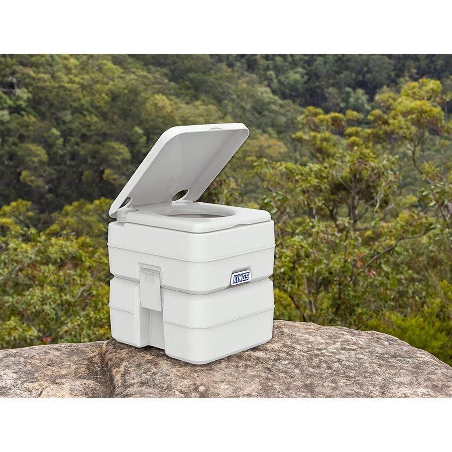 Kings Portable Camping Toilet + Double Ensuite Shower Tent + 20L Solar Shower
