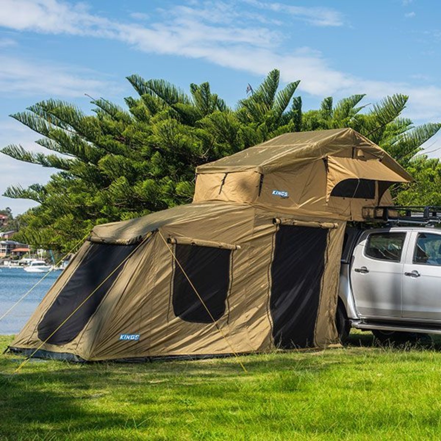 KINGS Premium Roof Top Tent + 6 Man Annex 4WD Offroad Camper Trailer 4x4 Car