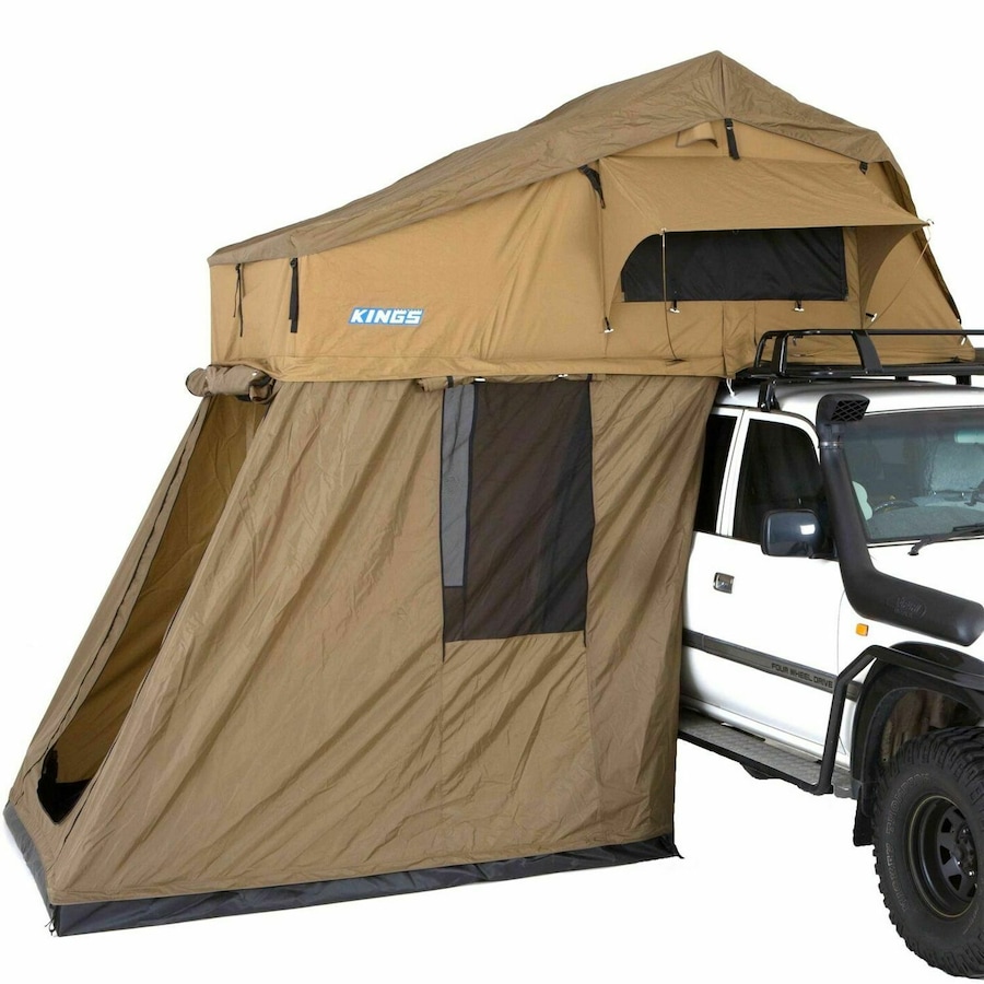 KINGS Premium Roof Top Tent With 4Man Annex 4WD Offroad Trailer Camping