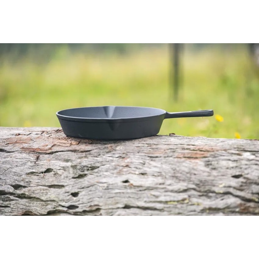 Kings Premium Stainless Steel Folding Firepit + Cast Iron Cooking Set