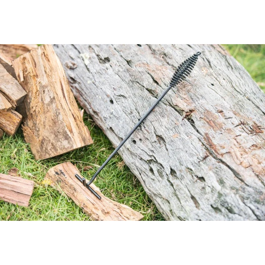 Kings Premium Stainless Steel Folding Firepit + Cast Iron Cooking Set