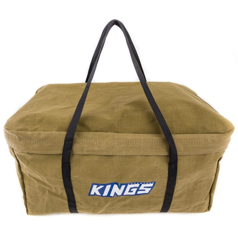 Kings Single Burner BBQ 500 BTU Gas + Campfire BBQ Canvas Bag + Barbecue Tools