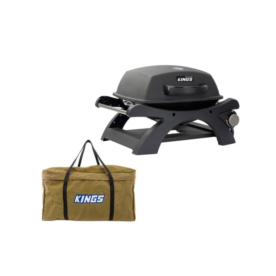 Kings Single Burner BBQ Portable - 11,500 BTU+ Campfire BBQ Bag
