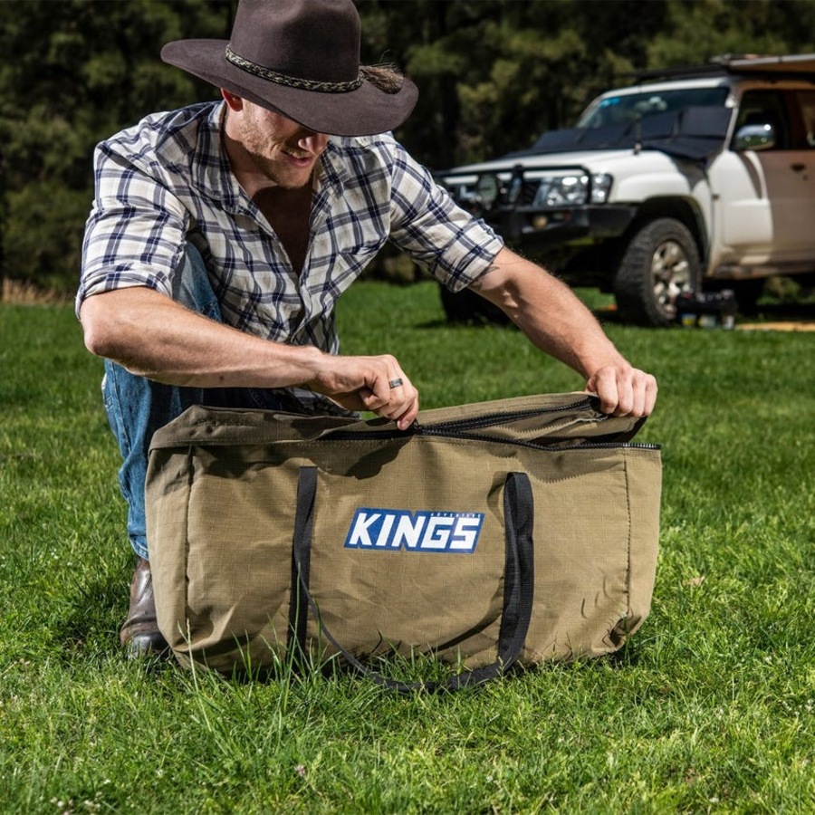 Kings Single Burner BBQ Portable - 11,500 BTU+ Campfire BBQ Bag