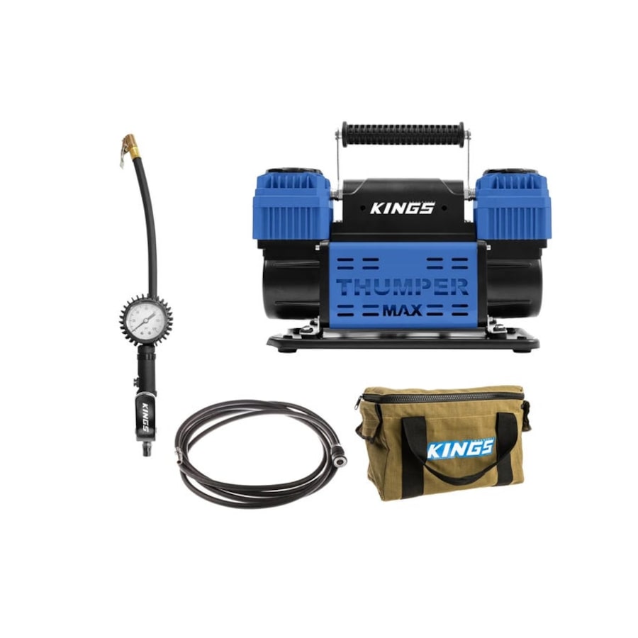 Kings Thumper Air Compressor + 3in1 Air Tool + 4m Air Hose Extension Canvas Bag