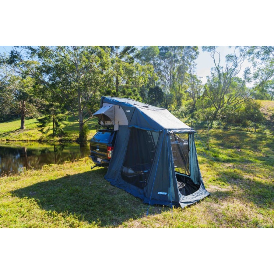 Kings Tourer X Roof Top Tent Aluminium Shell+ Tourer X Rooftop Tent Annex
