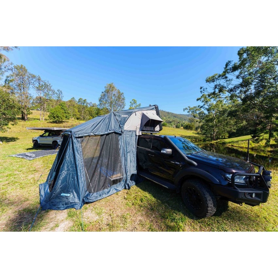 Kings Tourer X Roof Top Tent Aluminium Shell+ Tourer X Rooftop Tent Annex