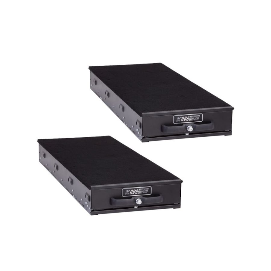 Kings Twin 1300mm Slim Drawer - Modular Design - Heavy Duty Frame Black Finish