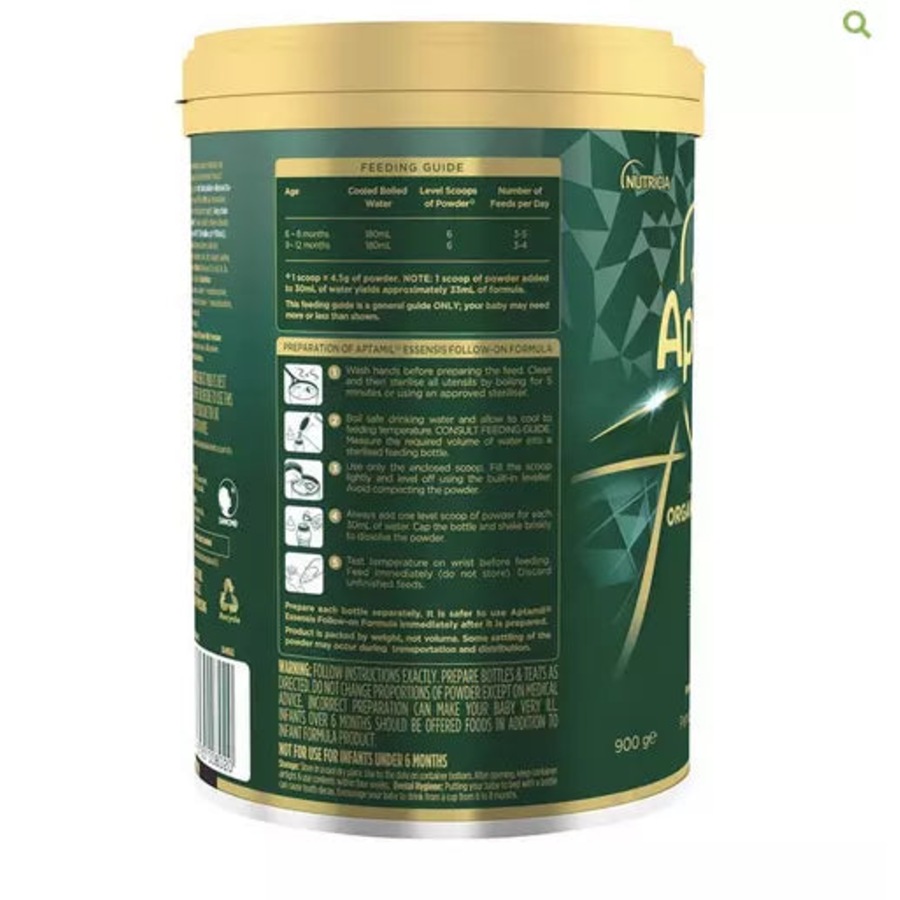Aptamil Essensis Organic A2 Protein Milk 2 Premium Follow-On Formula From 6-12 M