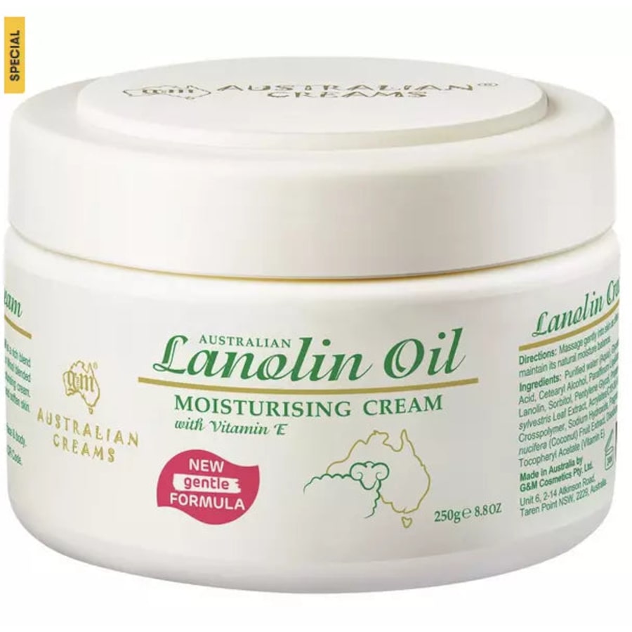 G&M Australian Lanolin Oil Moisturising Cream 250g