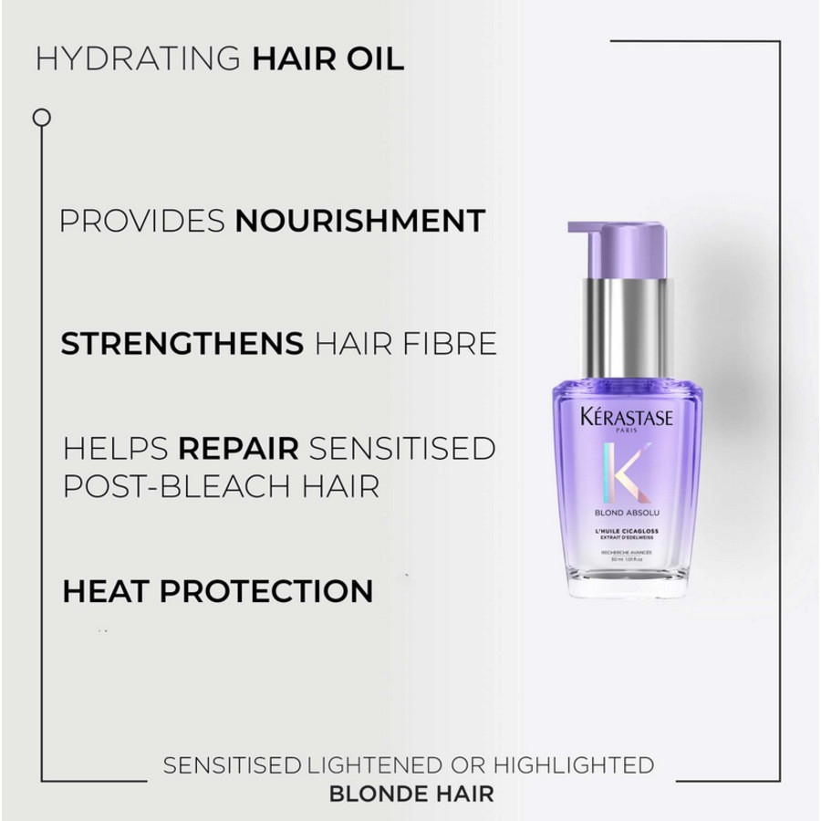 Kerastase Blond Absolu L'HUILE CICAGLOSS HAIR OIL 30ml