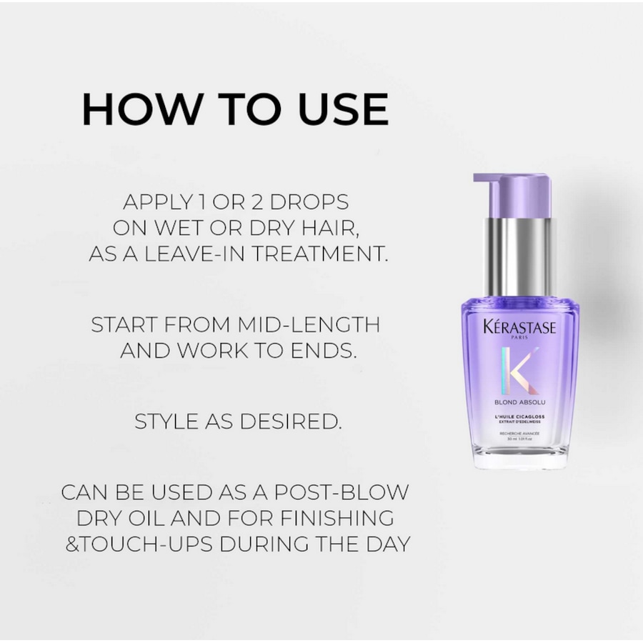 Kerastase Blond Absolu L'HUILE CICAGLOSS HAIR OIL 30ml