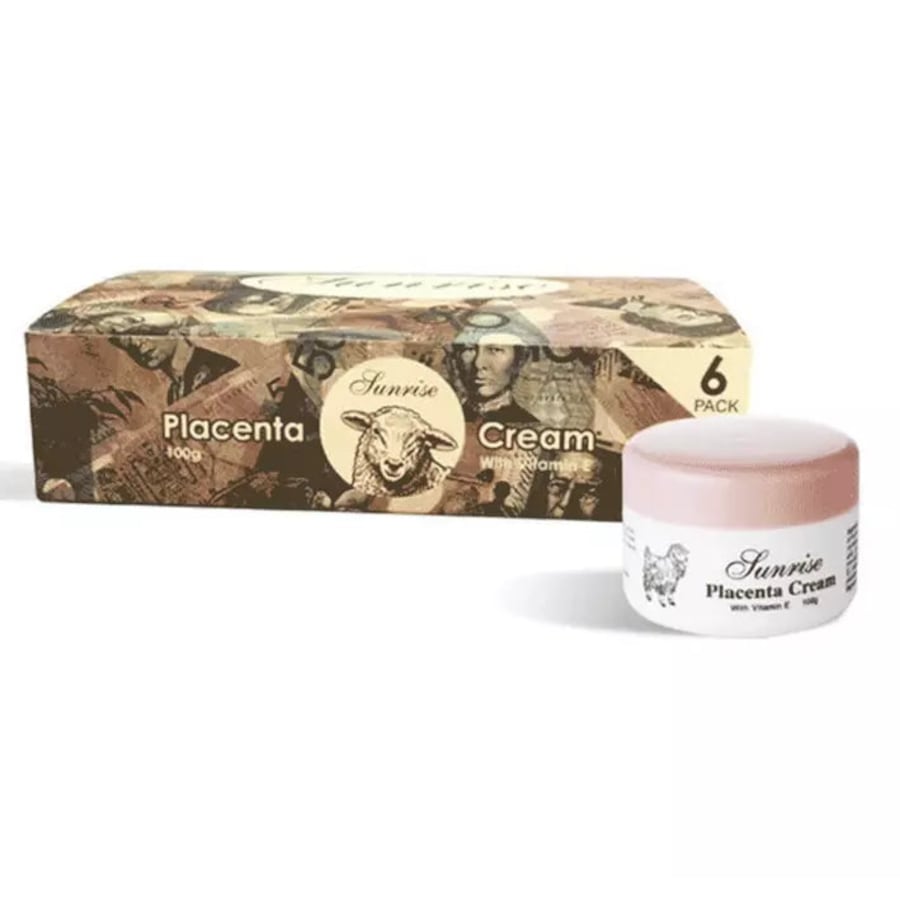 Sunrise Placenta Cream With Vitamin E 100g * 6 Pack