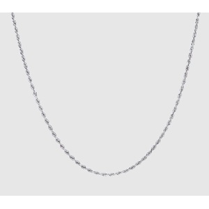 2.5mm Mens Silver Rope Chain 316L Stainless Steel Necklace Twist Link Jewelry